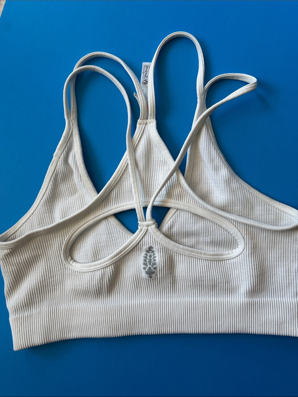 Free people Ribbed Strappy Bralette - Cream